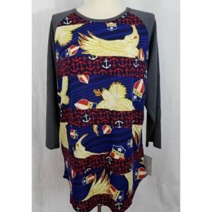 Lularoe XL Anchor Americana Randy! Anchor Eagles